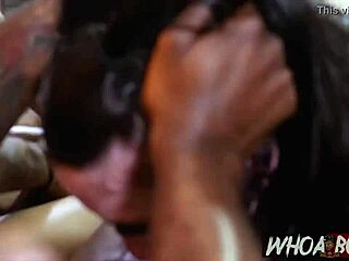 Mandy Muse's anal gangbang ends in creampie destruction