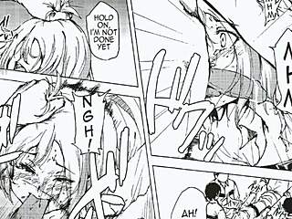 Watching shingeki no kyojin premiere with big ass latina hentai solo