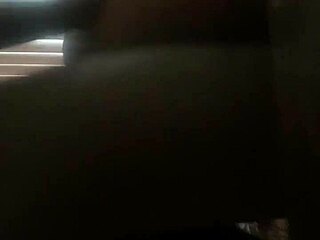 Big booty neighbor gets bent over and fucked at the stairs.