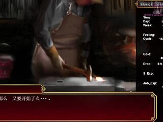 Black smith in lingerie reaches climax on sofa