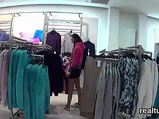 ravishing czech girl asks, 'want to ream my asshole in the shop?'