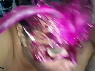 Latina Swallows Cum Passionately