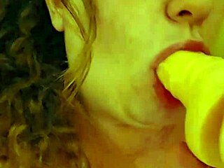 You can see in her eyes how much she loves sucking cock, gagging on it deep.