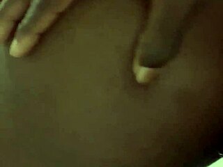 Big booty neighbor gets bent over and fucked at the stairs.