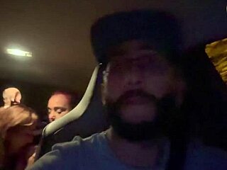 My Friend And I Teased Boss's Cock In His Car