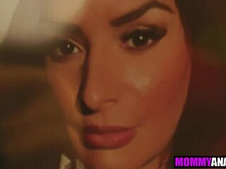 Milf step mom intensely ass fucked by masked ghost during Christmas