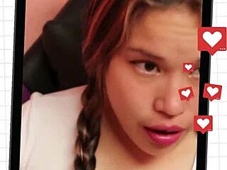 yo, wanna see this slut deepthroat and play anal in compilation?