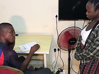 Naughty Student Seduces Teacher for Exam Pass with Deepthroat Action