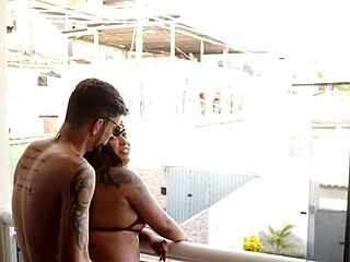 Cfnm Teens Dominate Guy with Strapon in Bathroom Trio