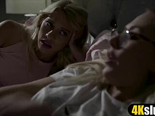 Family taboo threesome with stepdad and stepmom banging hard