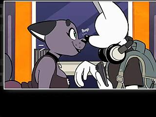 Cartoon Furry Cathy Bangs with Big Ass Group in Expert Mode