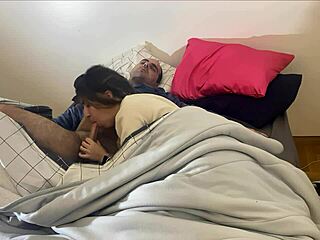 Wow! Blonde Deepthroats and Swallows Cum to Kickstart the Morning Blast