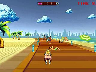 roller babe, wanna try outdoor bdsm with muscular guys in hentai game