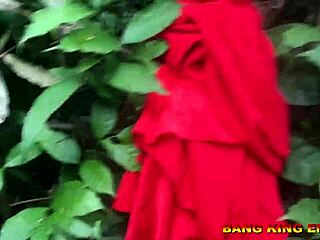 Priest succumbs to teen 18+ temptation, fucking her big black cock in African forest.