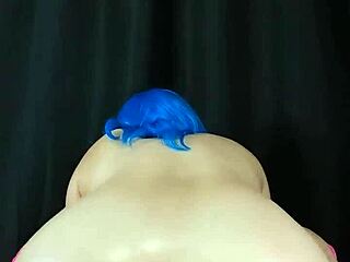 my big fat ass rides dildo hard in your face