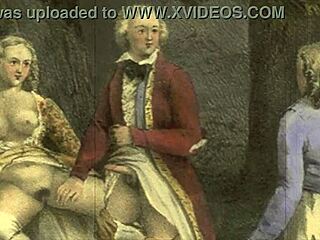 Vintage Illustration Showcasing Retro Cartoon Art Style