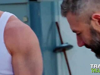 Daddy drew sebastian barebacks cole connor in outdoor hardcore with facial