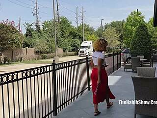 Wild Texas freak Trent pounds sexy ebony girl next door in hot 1-on-1