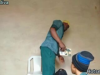 uh, girl got creamy hairy pussy slammed by student... almost caught by mom