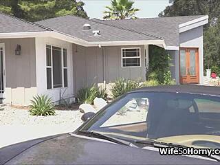 Busty Teen 18+ Wife Riding Trainer's Hard Cock in Reality Housewife Tits Big Tits Blowjob Babe Hardcore