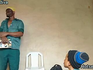 uh, girl got creamy hairy pussy slammed by student... almost caught by mom