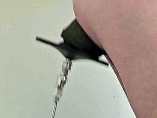 Feeling Intense Pleasure With Monster Black Dildo In Anal Assfucking On The Fucking Machine.