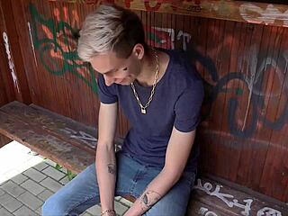 hey david, ready for your first gay anal and blowjob for cash? asks czech hunter