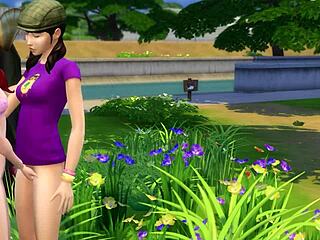 lesbians licking pussy in the park 😍