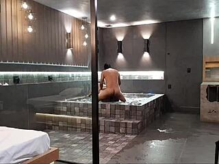 I’m Wild in the Tub, Couldn’t Resist Raw Sex with This Brunette’s Tight Pussy