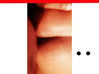 i'm npleasures showing off my new ass tattoo