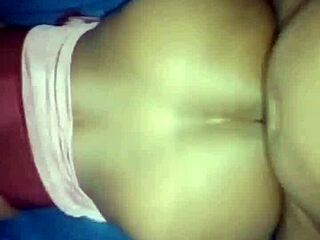 hardcore outdoor blowjob leading to anal creampie with horny latina