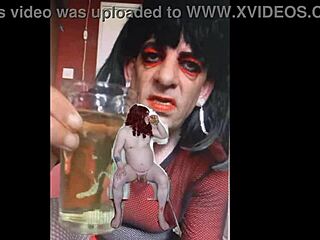 Bisexual Sissy Male Naked Exposed Swallowing Pee