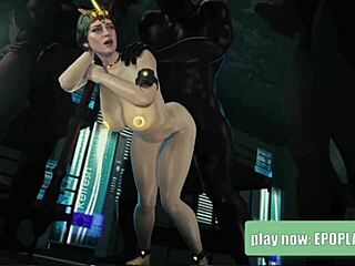 milf opens up her holes for all the boys to take turns in wild action