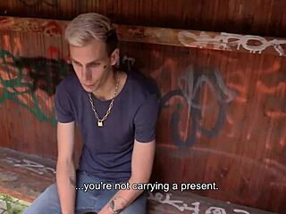 hey david, ready for your first gay anal and blowjob for cash? asks czech hunter