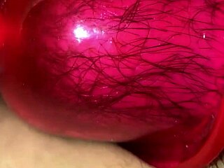 real wife pumps her swollen pussy with toys