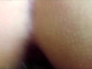 My girlfriend’s tight hole was practically begging for it on that noisy bed