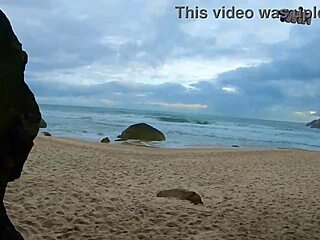 first blowjob of the year on the beach. i wore tight swimwear, flashed my ass, called a stranger, and guess what went down!