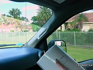 i picked up a busty teen hitchhiker for a hardcore pov banging session