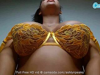 sexy ebony ashlyn peaks rips clothes and drips pussy with dildo