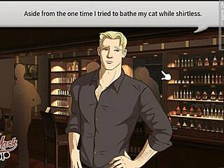 Muscular teacher dominates in this gay anime dating scene