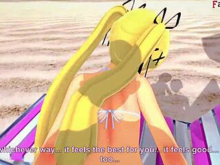 marie rose bikini sex on beach in 3d cartoon fantasy doa full fantasyking3