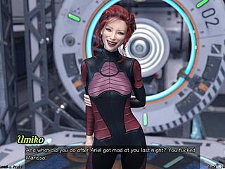 Yo, check this Asian MILF scientist showing off her 3D project!