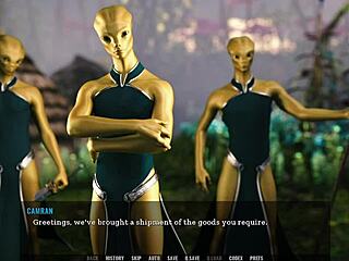 female alien fingers herself eagerly awaiting my monster cock in unending void tales