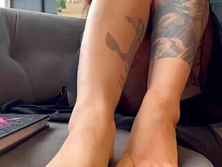 A woman who cannot get enough of sex strips and shows off her body which is not a penis