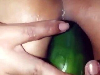 Madrasta culona bangs a thick cucumber, sends me proof of her gaping latina ass. Her doggystyle spread is wild!
