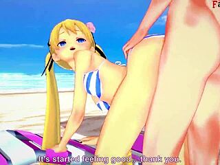 marie rose bikini sex on beach in 3d cartoon fantasy doa full fantasyking3