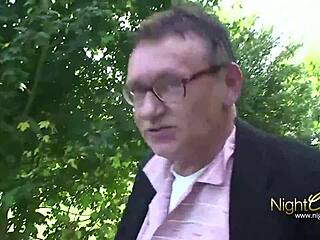 Young German Redhead's Pussy and Ass Fucked Hard in Public Outdoor Scene