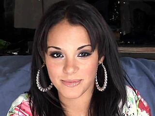 yo, check eve evans squatting on this thick latina cock for a facial