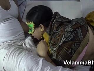 Beautiful Indian MILF with big ass enjoys hot sex with couple