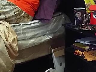 Stepmother Flashes and Watches Big Black Cock Monster Eagerly.